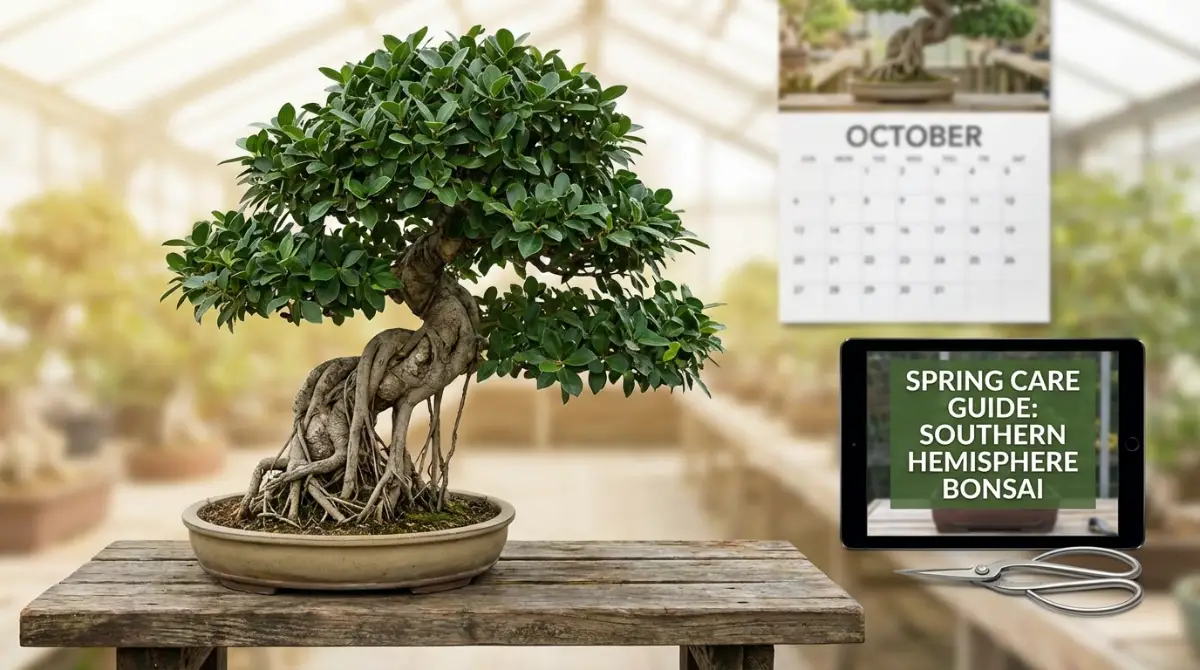 Moreton Bay Fig bonsai with aerial roots