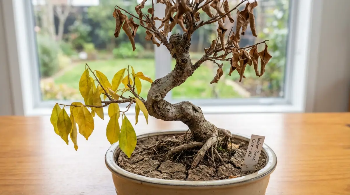 Signs of overwatering or underwatering bonsai
