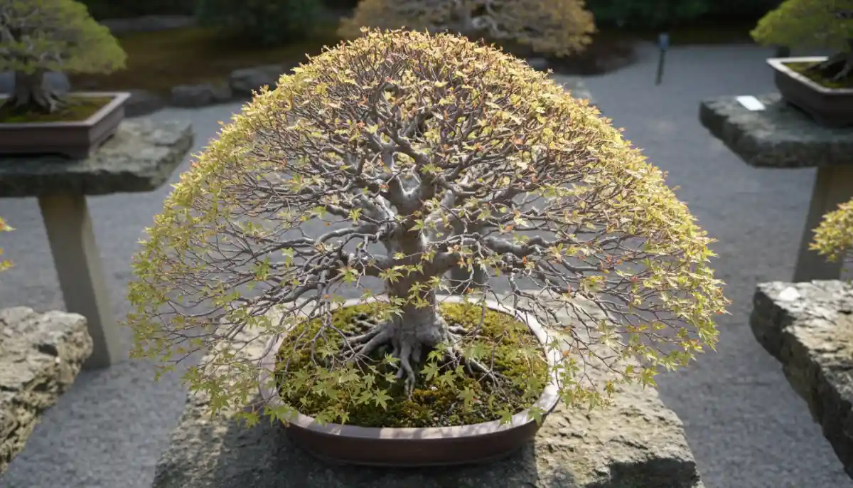 Bonsai Pruning for Shape and Health - An aerial view of a