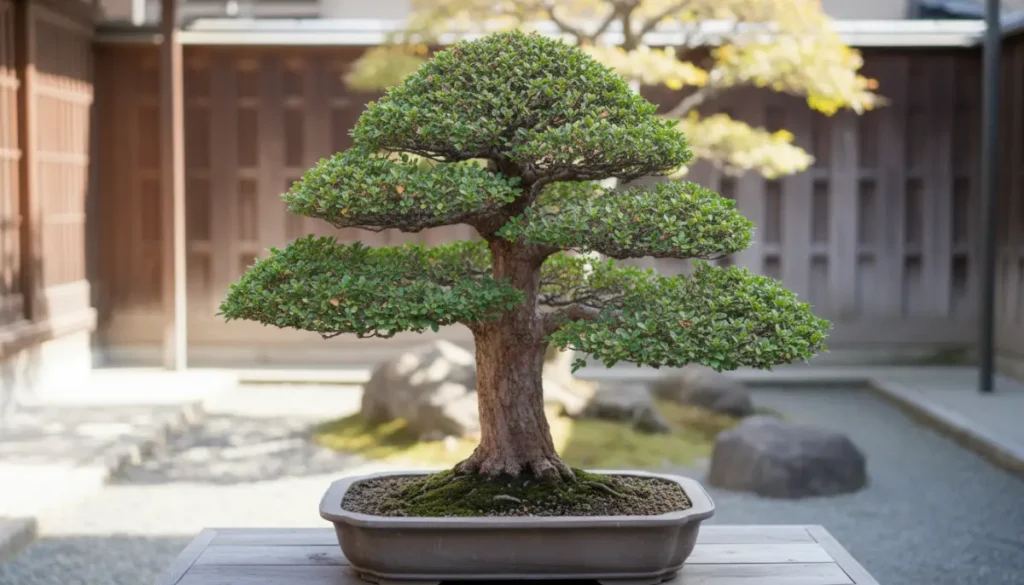 Bonsai Styles Explained: Upright, Slanting, Cascade - A mature formal upri