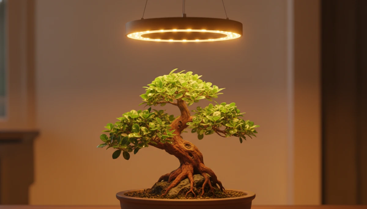 Bonsai Grow Lights: Choosing the Right Spectrum - Close-up of a perfec