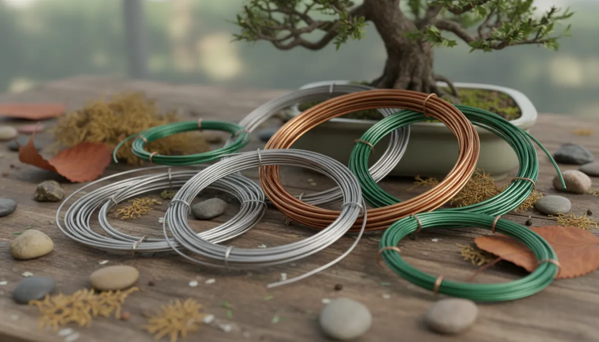 Bonsai Wire Gauge Guide: Aluminum vs. Copper - A detailed close-up