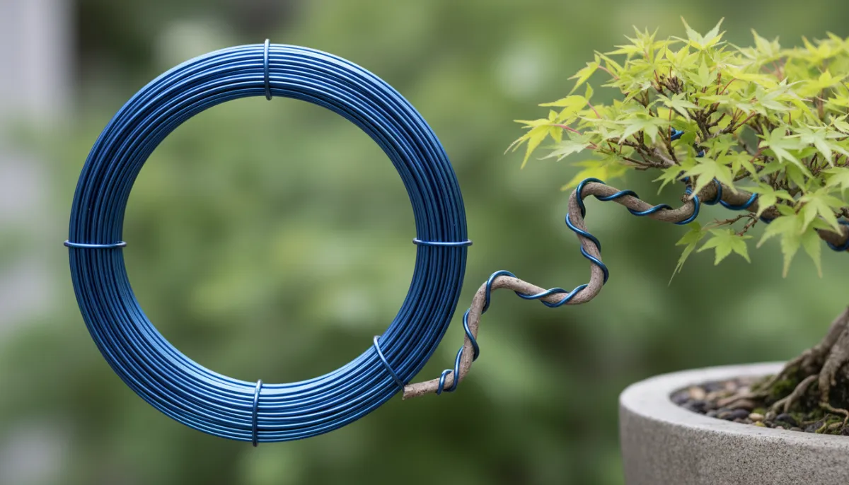Bonsai Wire Gauge Guide: Aluminum vs. Copper - A roll of anodized a
