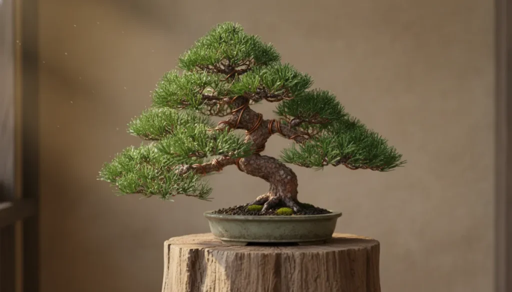 Pine Bonsai Care: Needles, Candles & Wiring - Close-up of a meticu