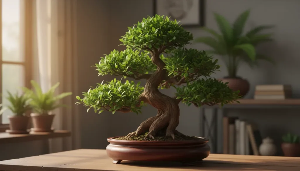 Tropical Bonsai Trees: Care in Colder Climates - Close-up of a beauti