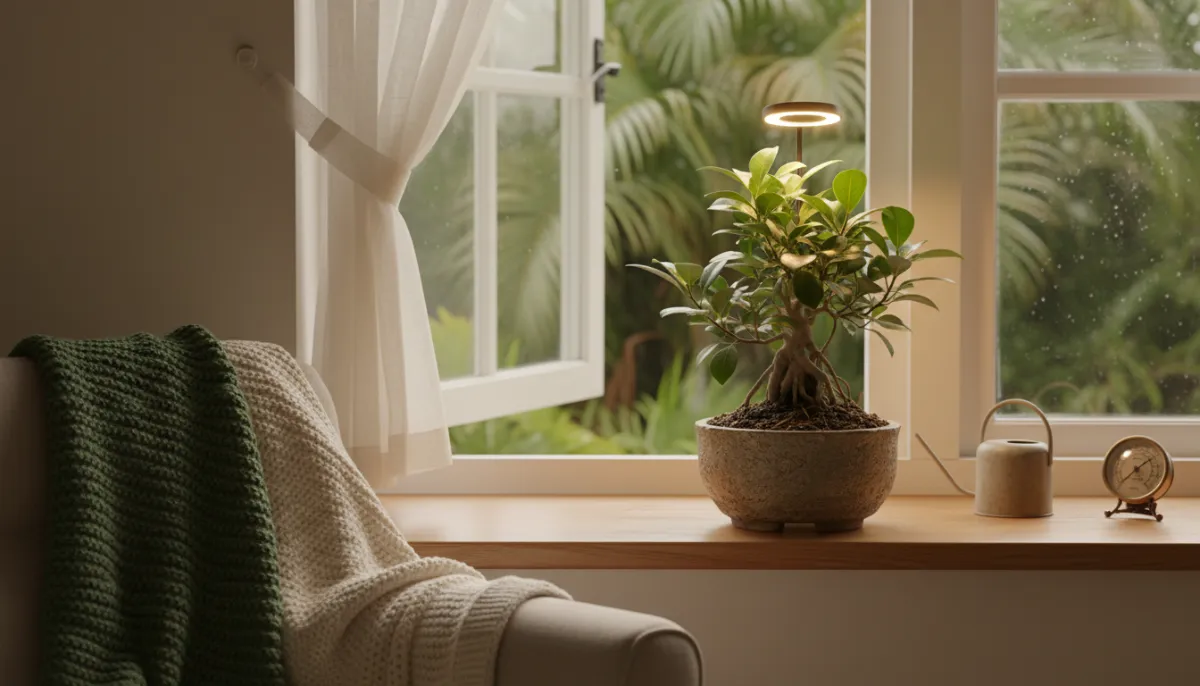 Tropical Bonsai Trees: Care in Colder Climates - An indoor setup for