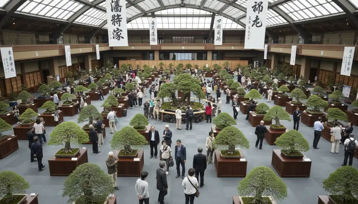 Major Bonsai Exhibitions and Shows Worldwide - An aerial view of a