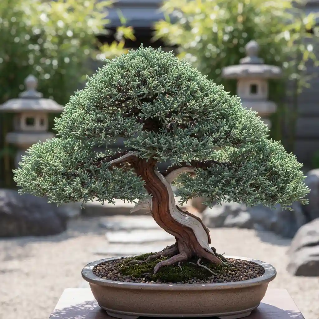 Bonsai Fungal Disease Solutions - A vibrant, healthy Juniper bonsai, representing species-specific care.