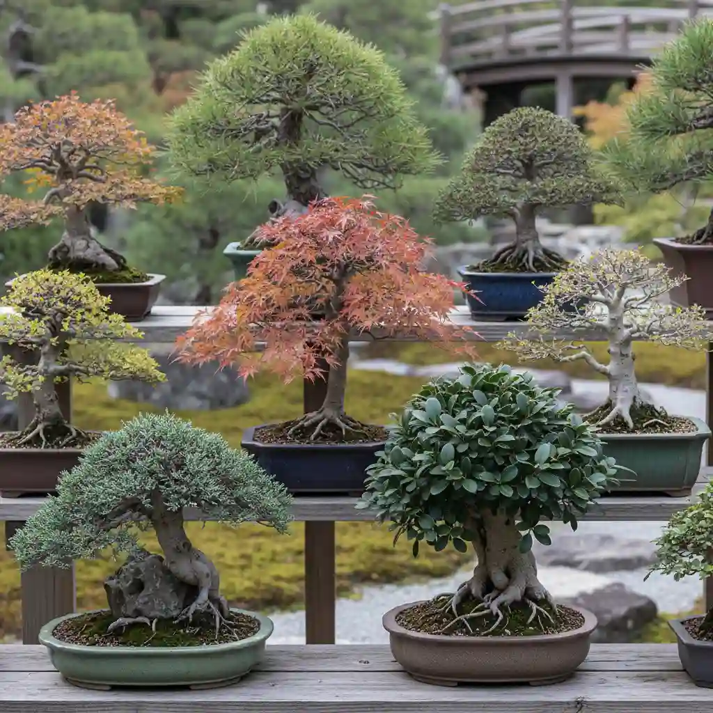 Different bonsai species