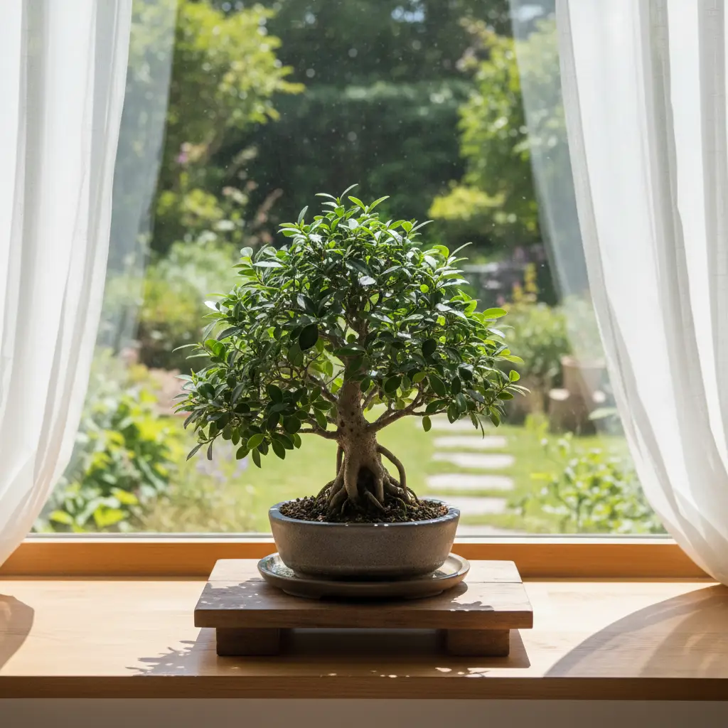 Ficus Bonsai Care Guide - A Ficus bonsai posit