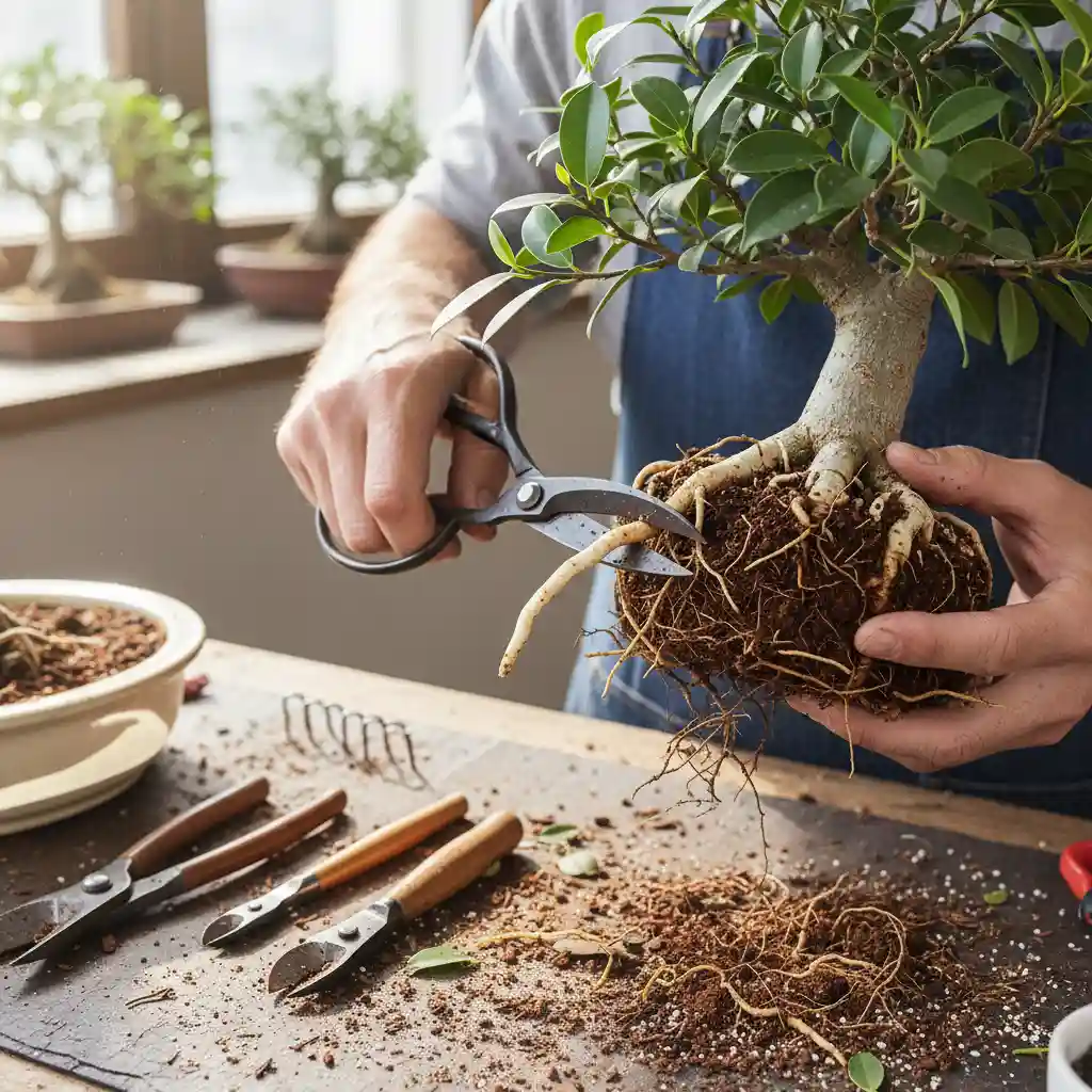 Ficus Bonsai Care Guide - Bonsai artist's hand